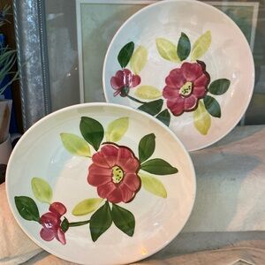 Vintage 1950 Mid Century Rio Stetson China Pottery, Hand Painted,